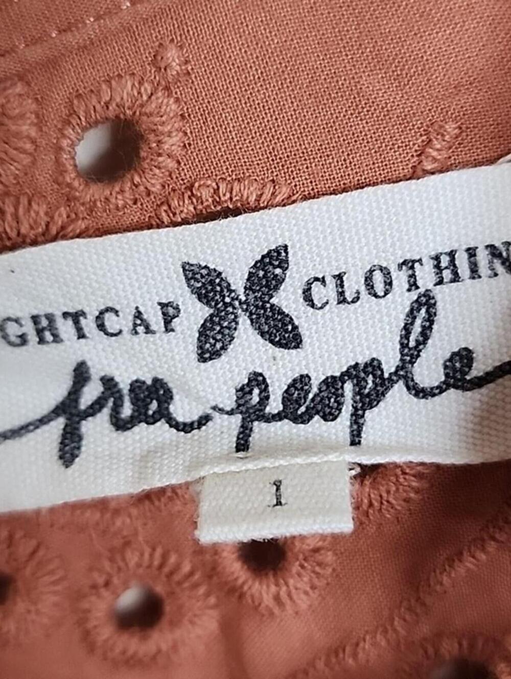 Free People $395 Boho Eyelet Mini Dress - Picture 3 of 3